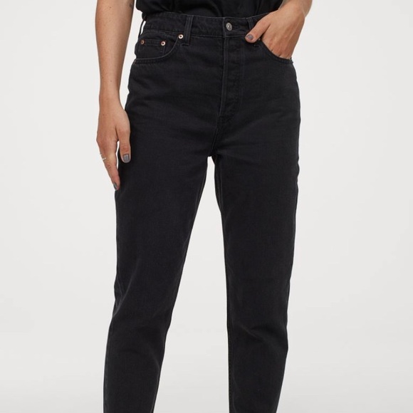 vintage black mom jeans